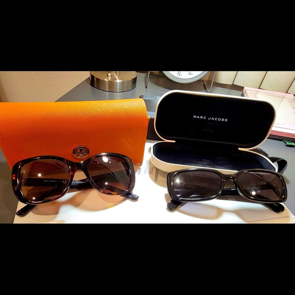 Tory Burch and Marc Jacobs  . Sunglasses